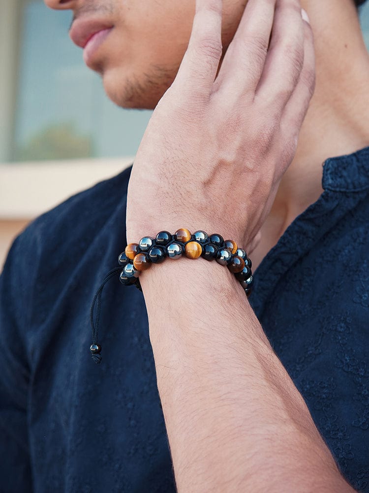 Triple Protection Beaded Bracelet - Morocco