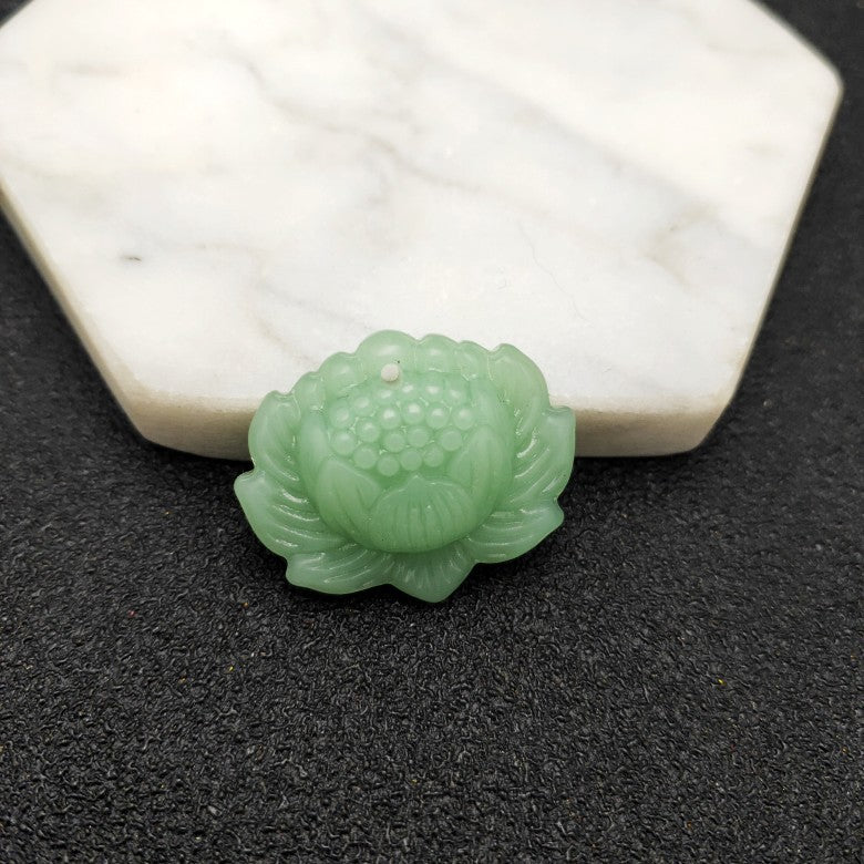 Women's & Men's Jade Pi Maitreya Longevity Lock Peace Buckle Lotus Emerald Pendant