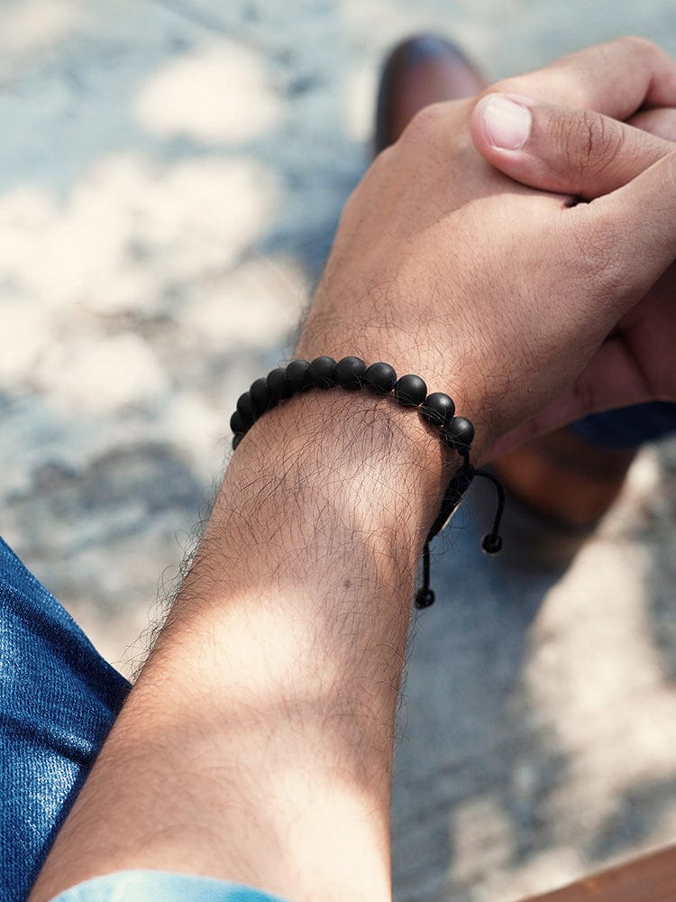Black Onyx Beaded Bracelet - Bali