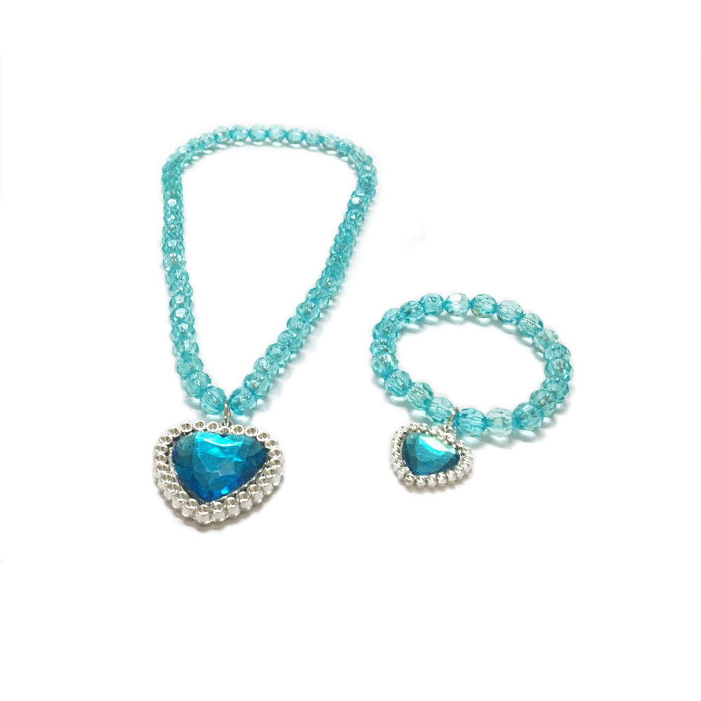 Children's Frozen Cartoon Crown Magic Wand Princess Elsa Ear Jewelry Set