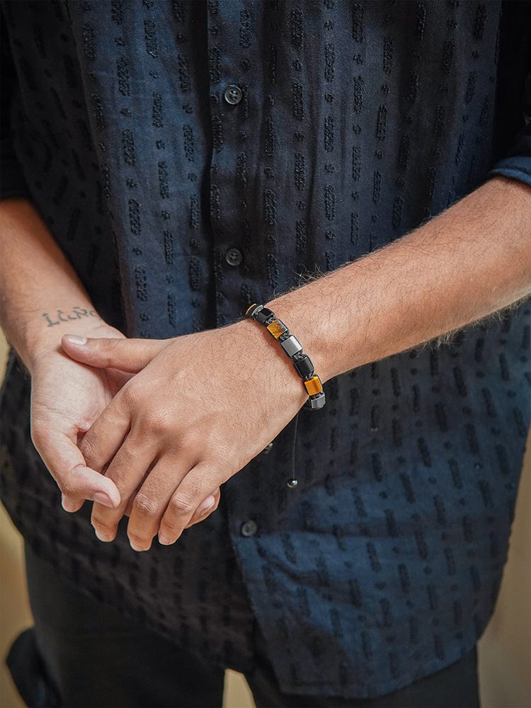 Triple Protection Beaded Bracelet - Havana