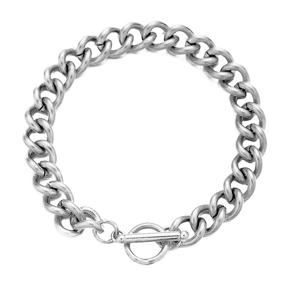 Men's Stainless Steel Buckle Female Hip Hop Ear Fashion Domineering Twist Bracelets