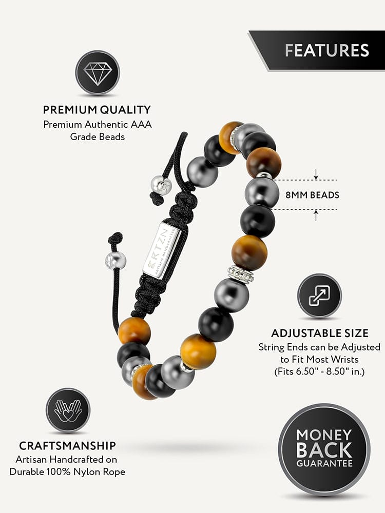 Triple Protection Beaded Bracelet - Mykonos