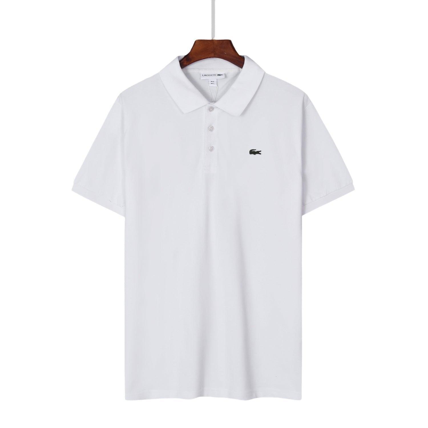 Lacoste White T-Shirt with Collar