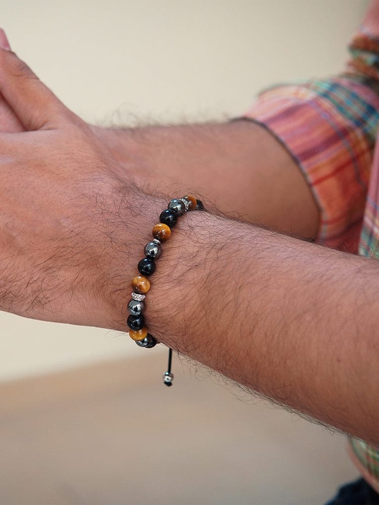 Triple Protection Beaded Bracelet - Mykonos