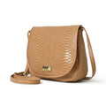 The Croco Satchel- Beige