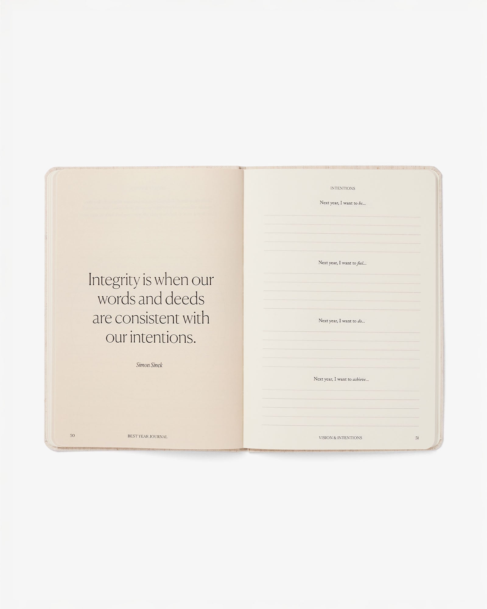 Best Year Journal Essential - Oat