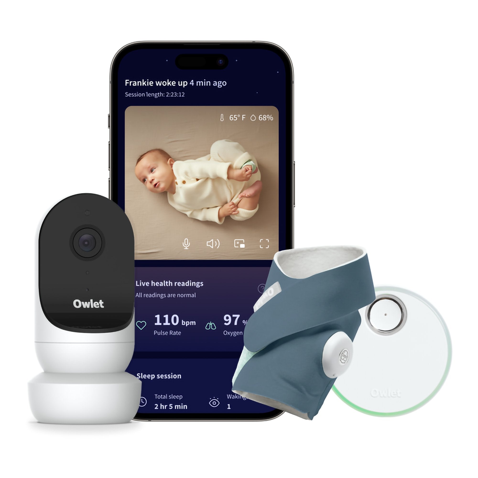 Baby Monitoring System Owlet® Dream Duo Bedtime Blue PS04N67BBK