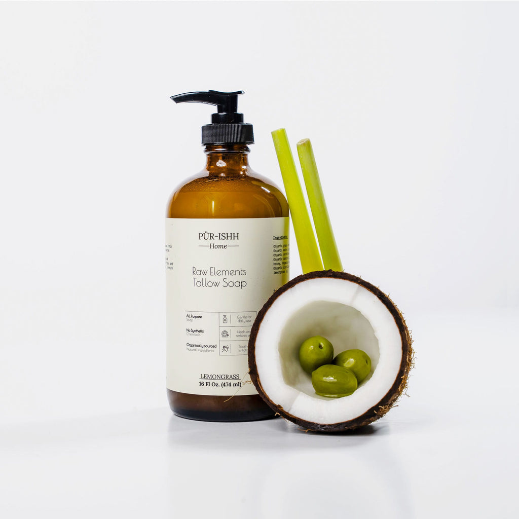 Raw Elements Tallow Soap (Lemongrass)