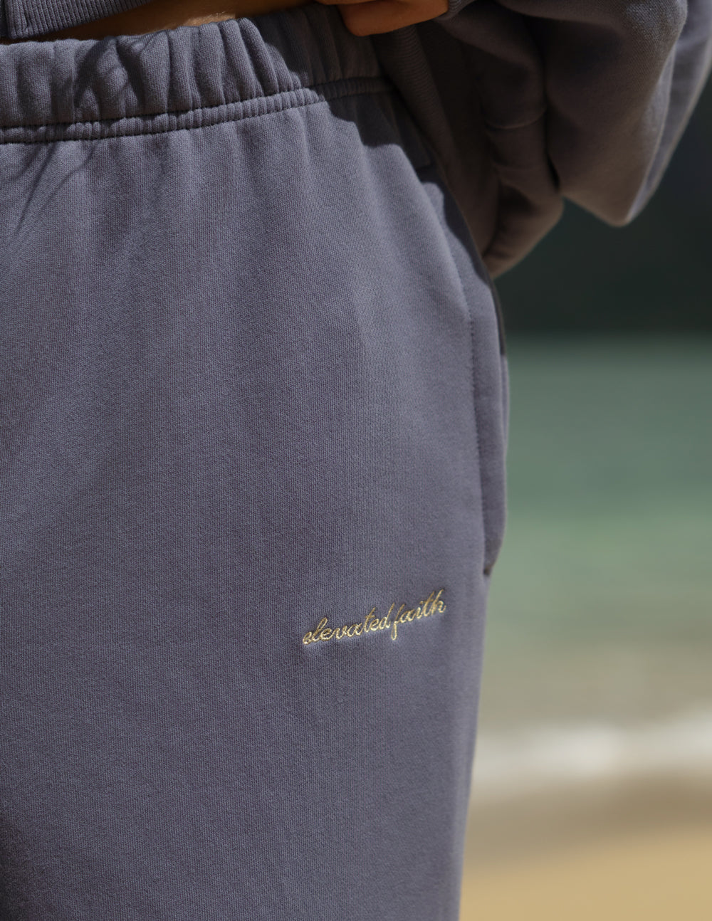 Basics Plum Wide Leg Sweatpant