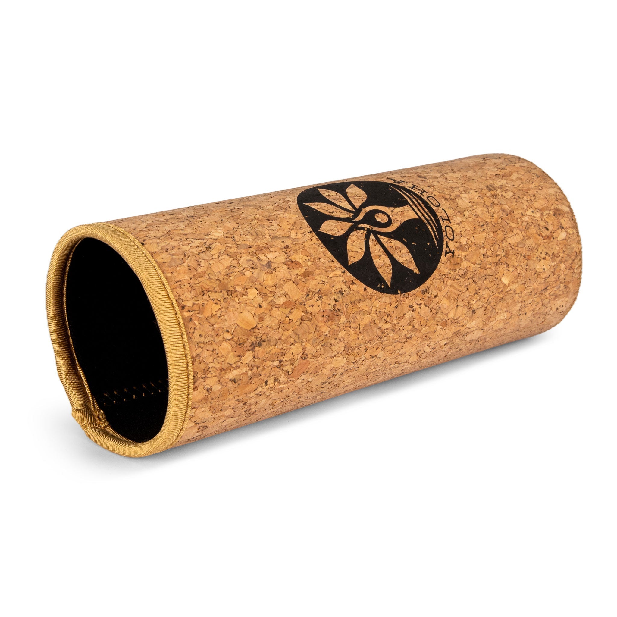 Black Cork Sleeve Bottle with Flip Straw Lid | 25oz