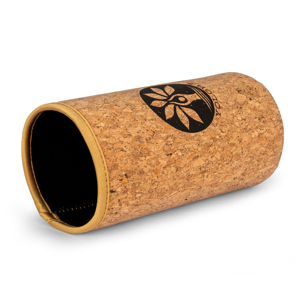 Black Cork Sleeve Bottle with Flip Straw Lid | 32oz