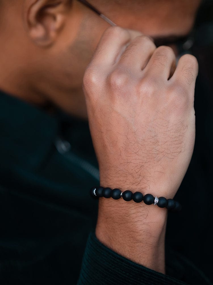 Black Onyx Beaded Bracelet  - Mykonos