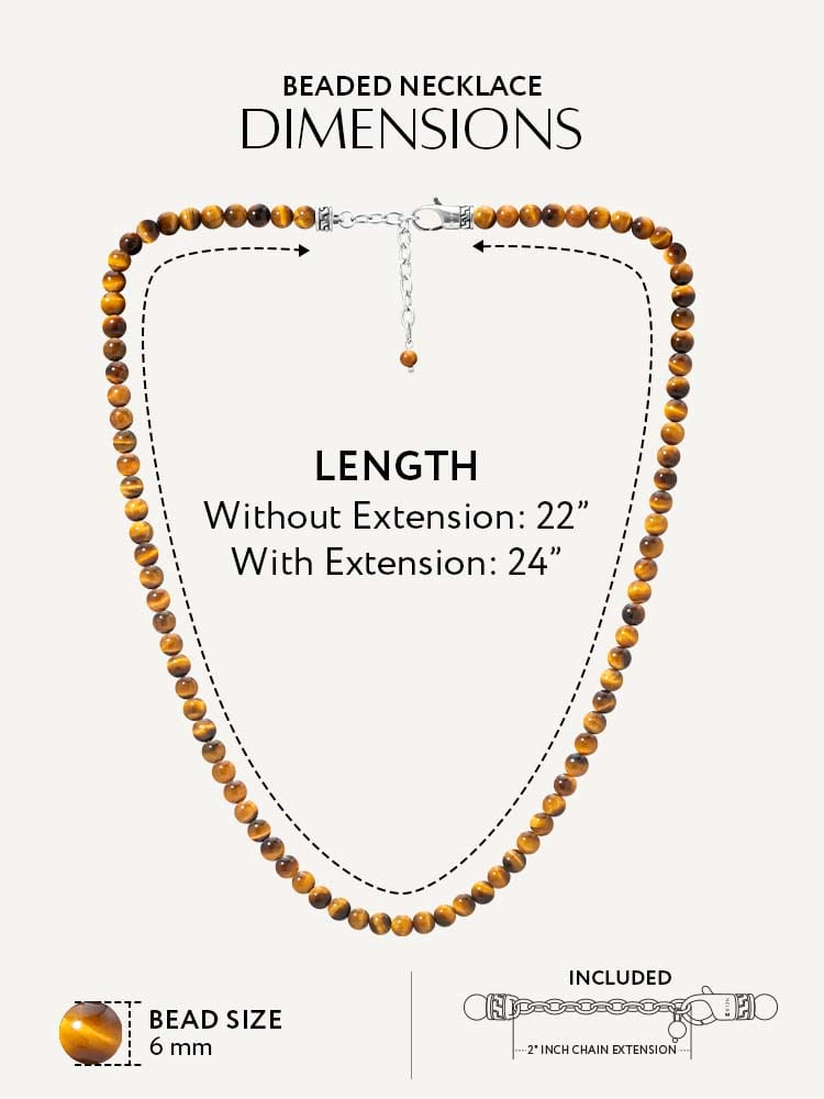 Tiger Eye Beaded Necklace