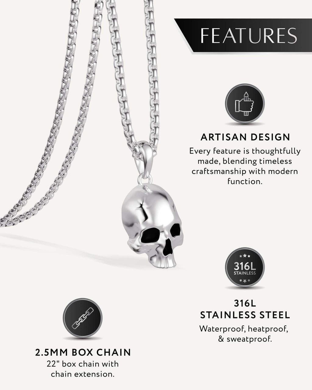 Skull Pendant Necklace