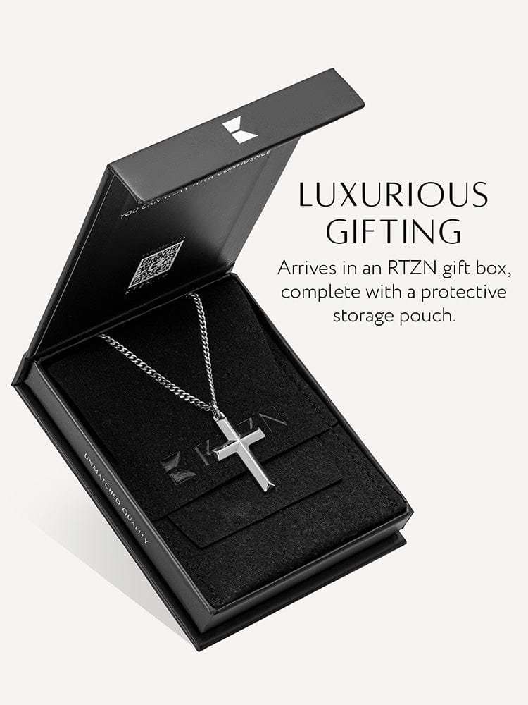 Cross Pendant Necklace (Silver)