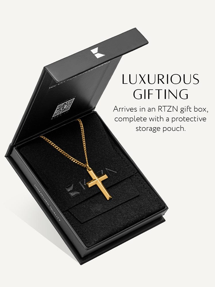Cross Pendant Necklace (Gold)