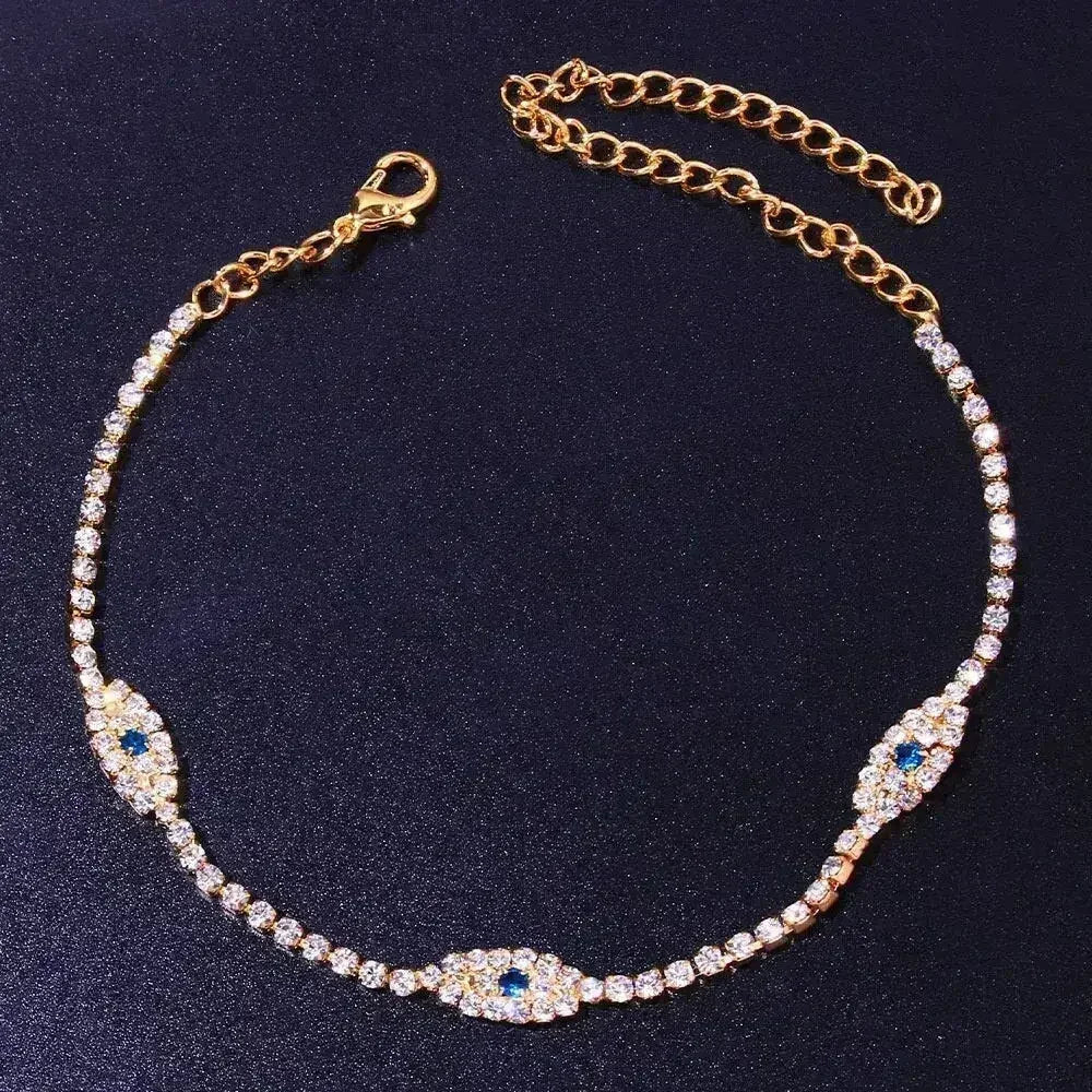 Vintage Bule Evil Eye Anklet Bracelet Beach Women Anklet | Femstylo