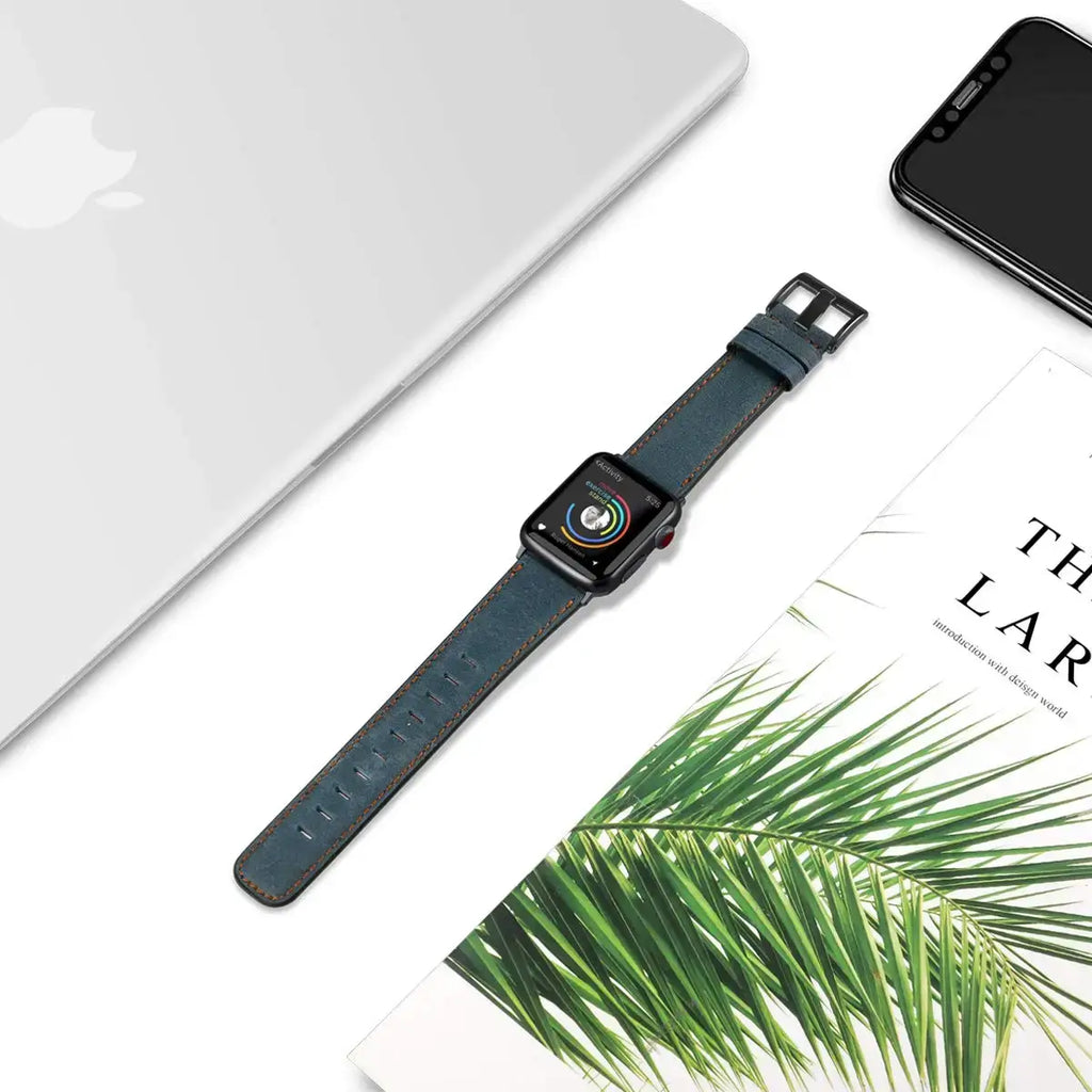 Apple Watch Leather Strap - Premium Durable Fashion Band