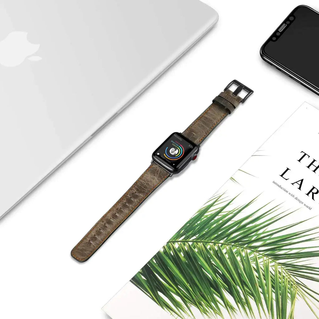 Apple Watch Leather Strap - Premium Durable Fashion Band
