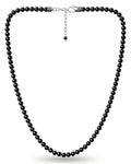 Black Obsidian Beaded Necklace