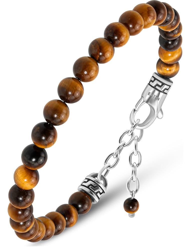 Tigers Eye Beaded Bracelet - Chain Fit