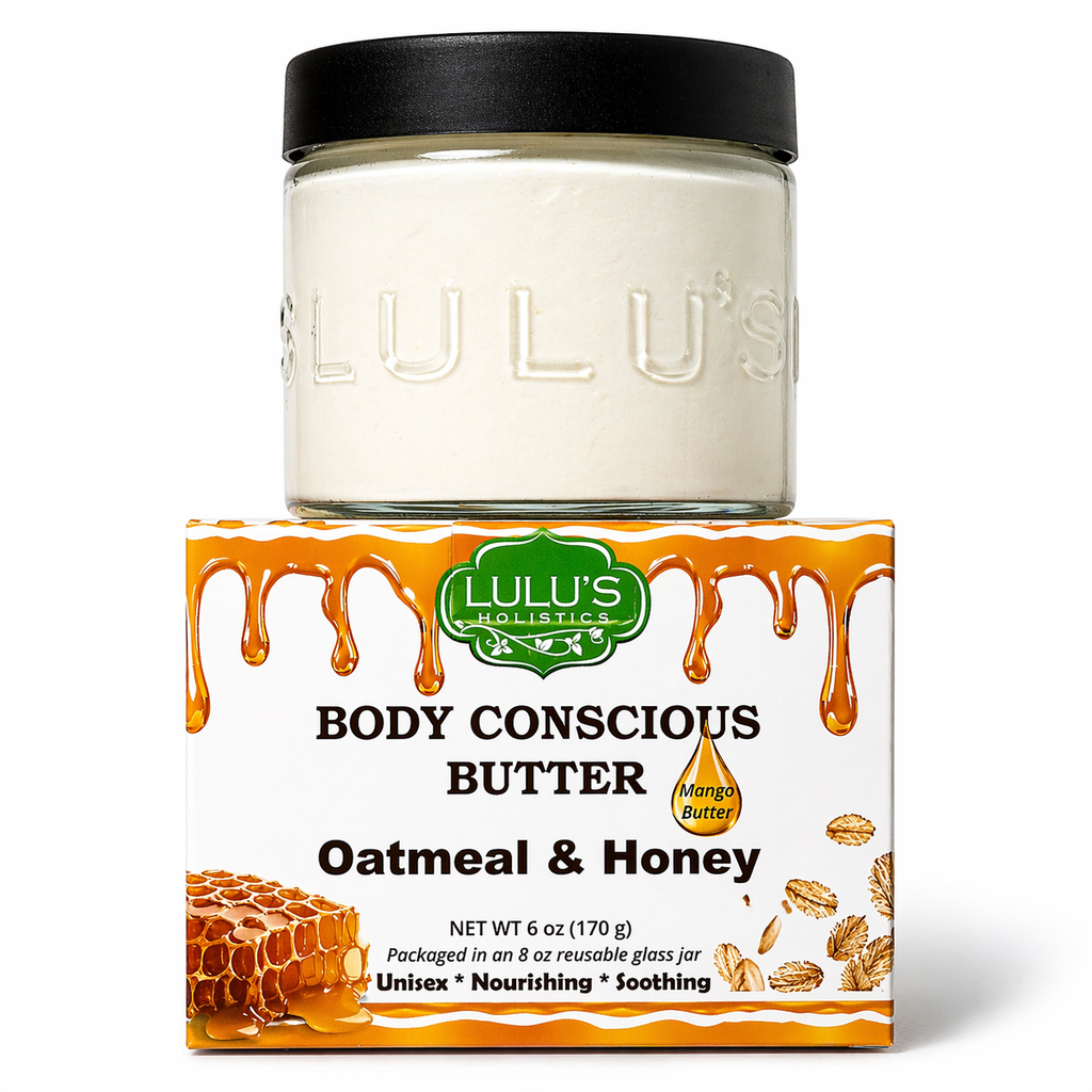 Oatmeal & Honey Whipped Mango Body Butter – Non-Greasy, Gentle Hydration