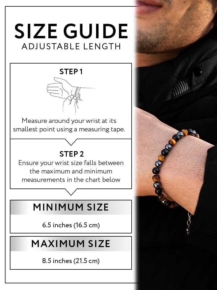 Triple Protection Beaded Bracelet - Chain Fit