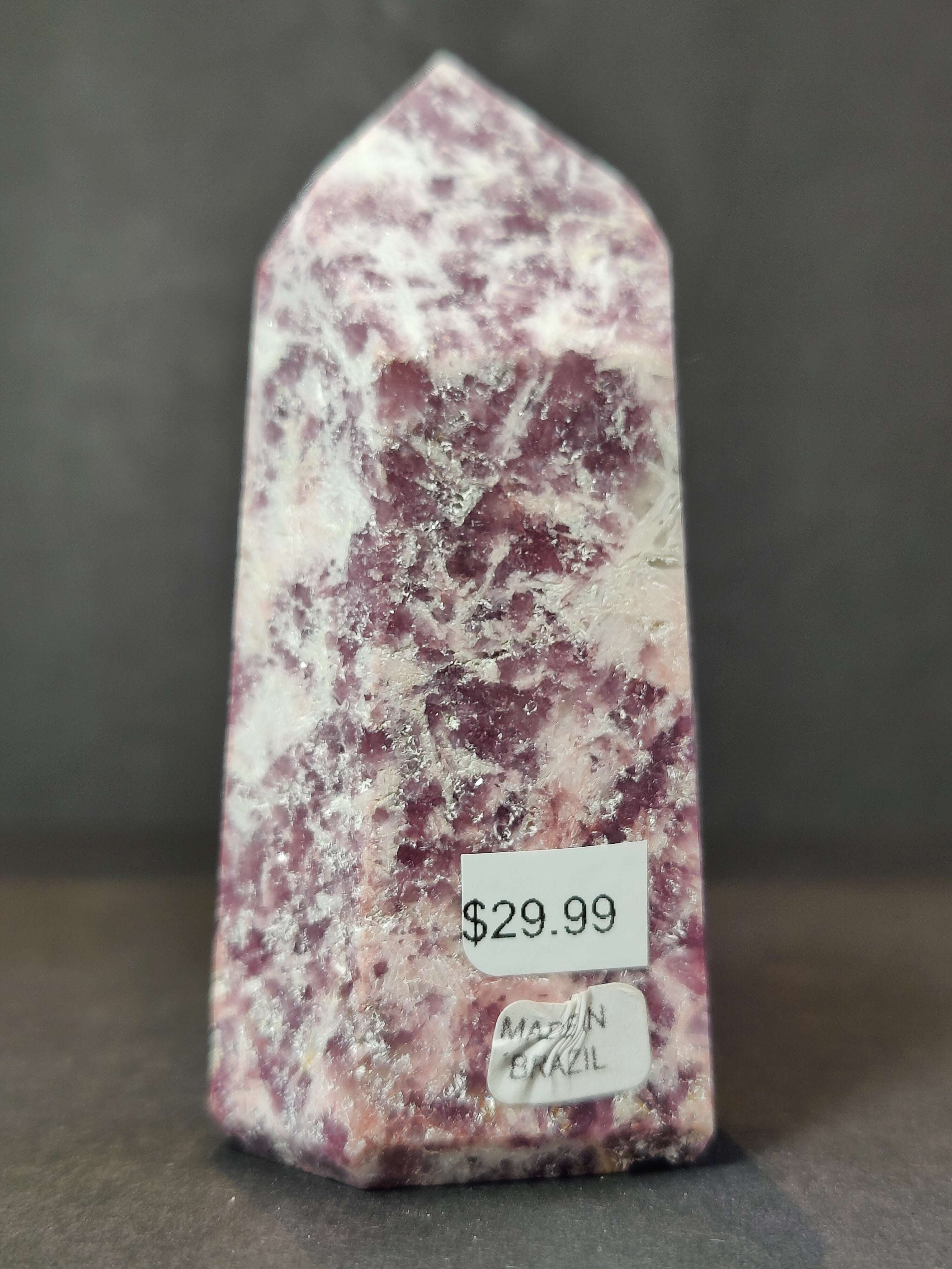 lepidolite Polished Obelisk Tower Sculpture