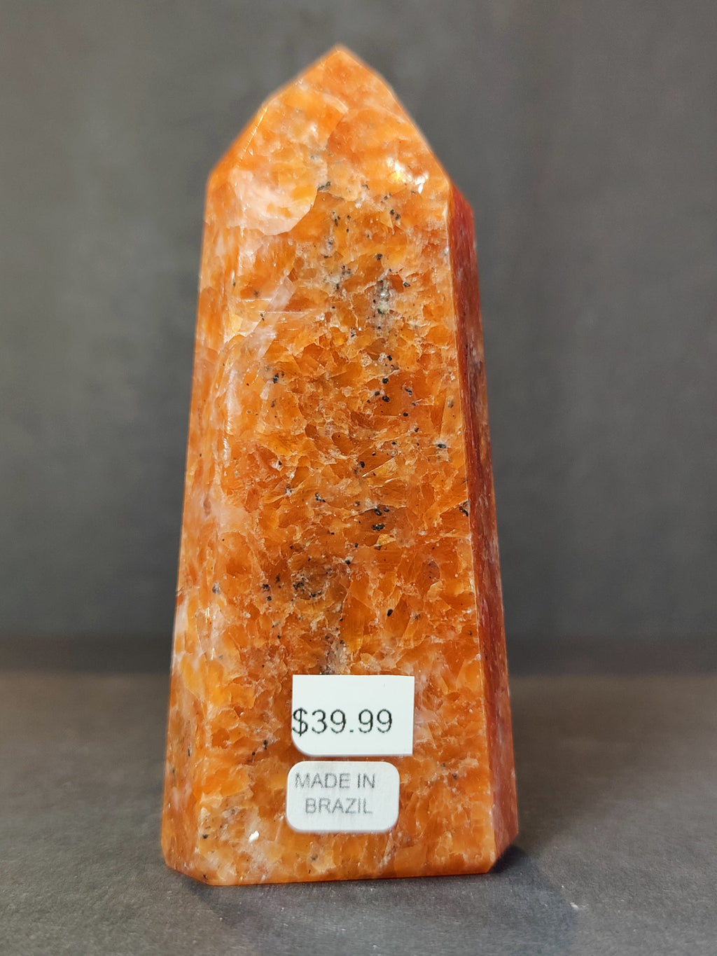 Sunstone Polished Obelisk Tower Sculpture
