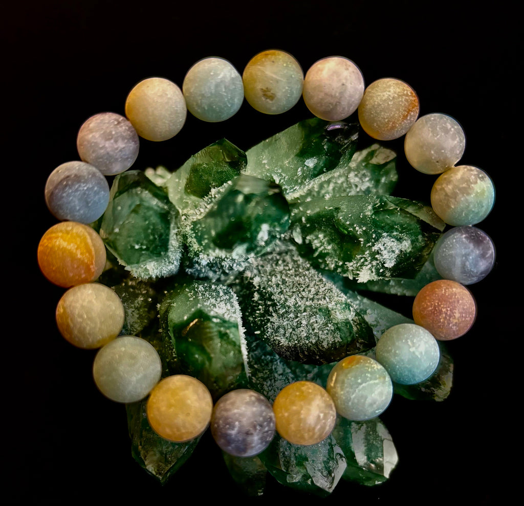 Serenity Flow Amazonite Bracelet – 10mm Matte Reiki-Infused Calm & Communication Stone (Medium Fit)
