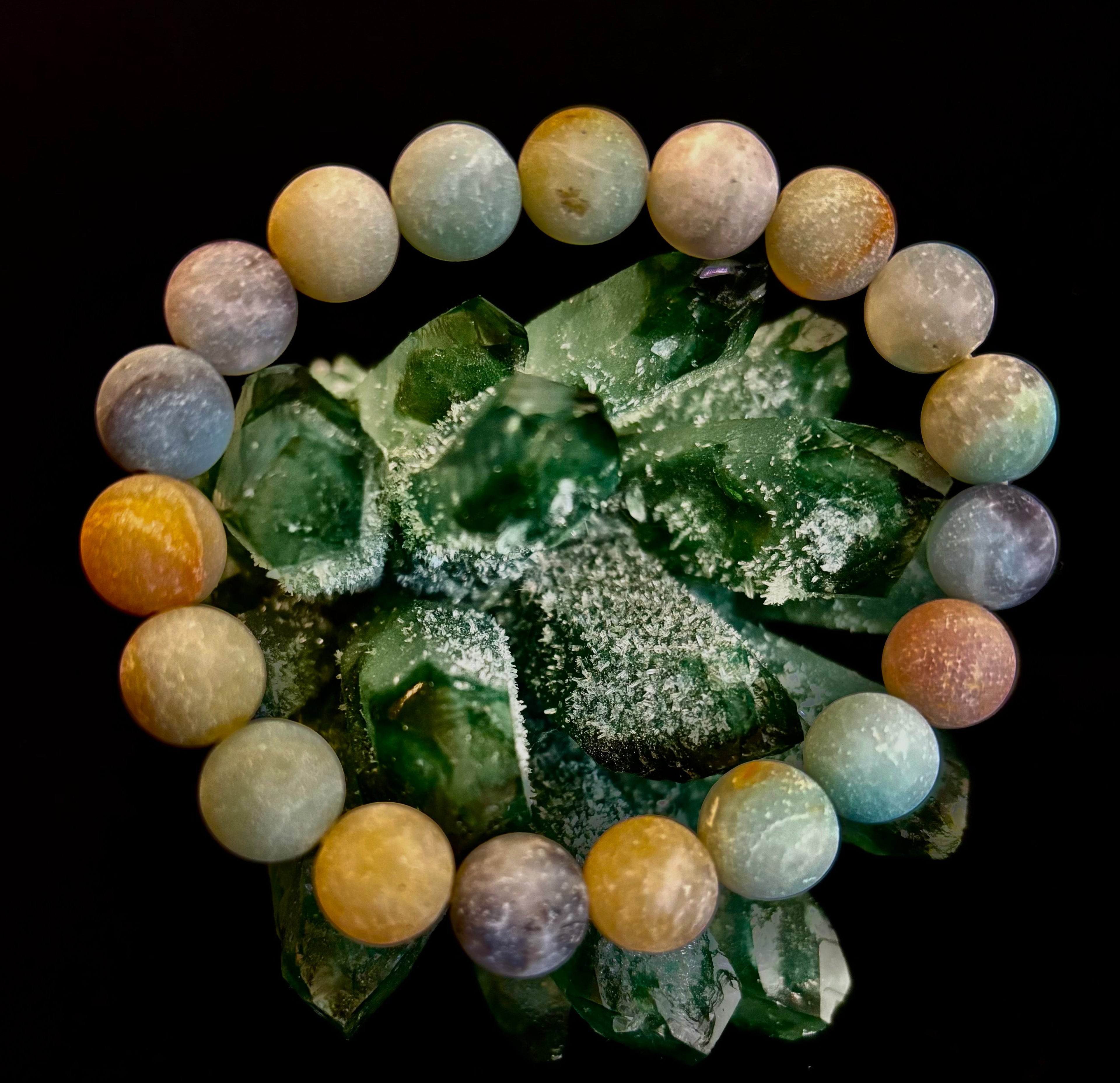 Serenity Flow Amazonite Bracelet – 10mm Matte Reiki-Infused Calm & Communication Stone (Medium Fit)