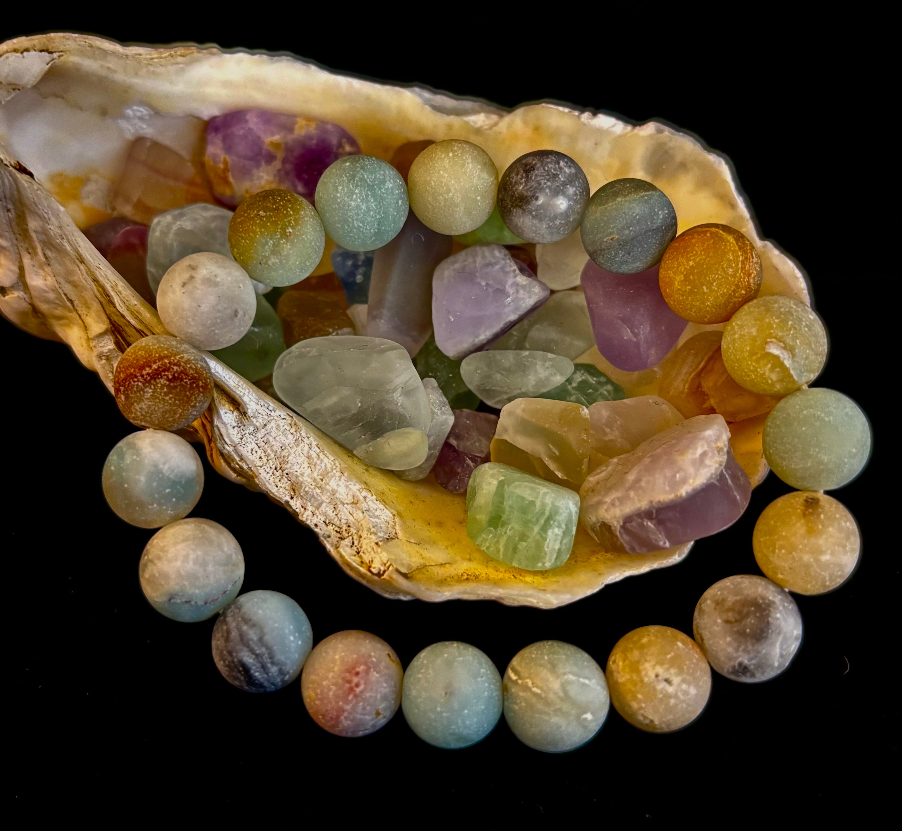 Serenity Flow Amazonite Bracelet – 10mm Matte Reiki-Infused Calm & Communication Stone (Medium Fit)