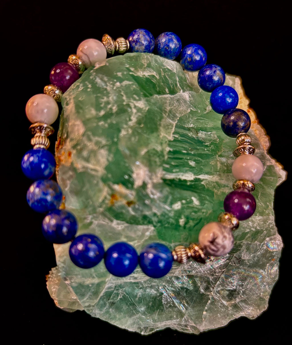 Clear Mind Mental Clarity Bracelet – Howlite, Lapis & Amethyst