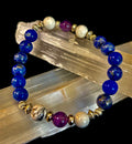 Clear Mind Mental Clarity Bracelet – Howlite, Lapis & Amethyst