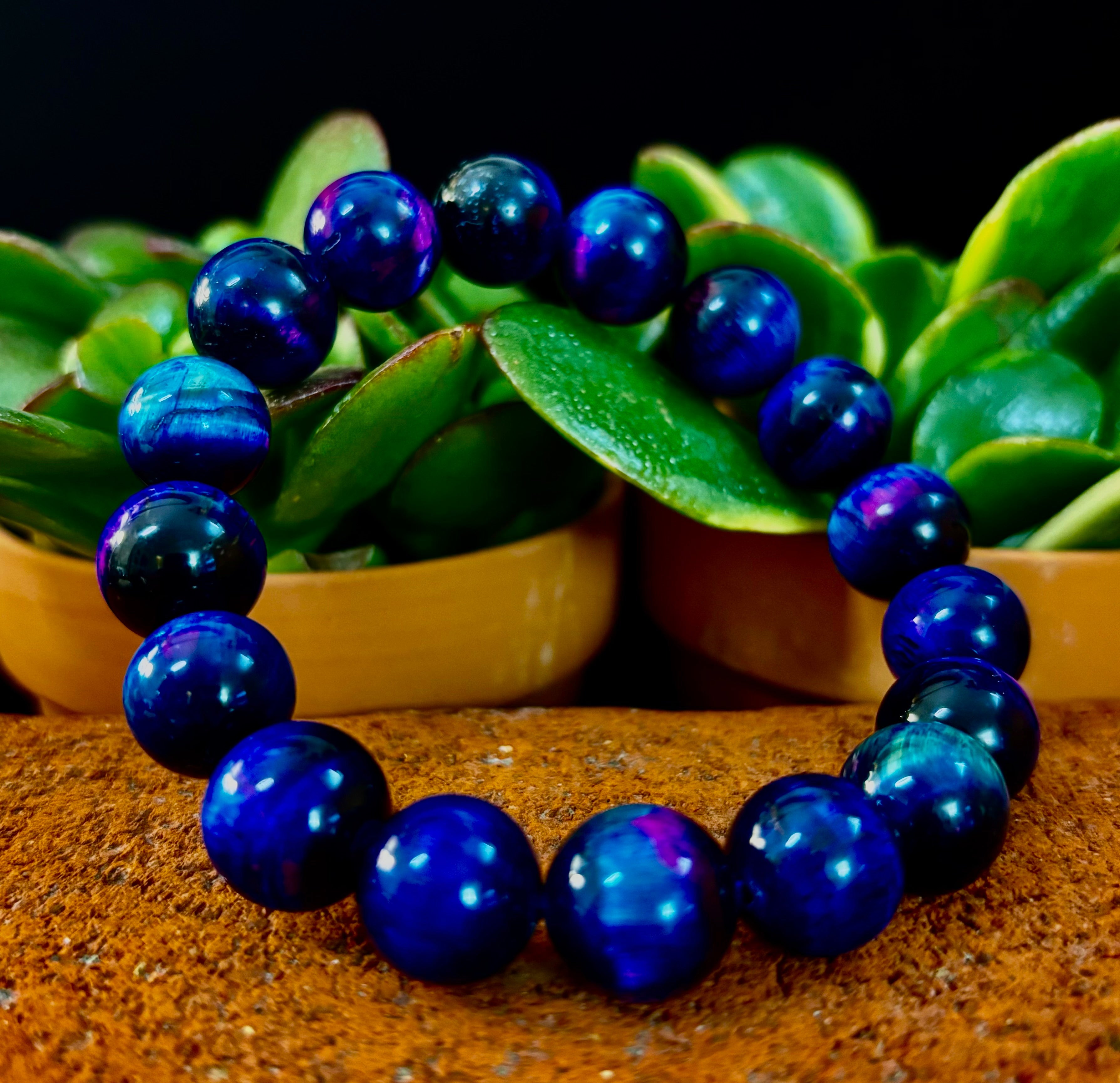 Galaxy Tiger Eye Bracelet – Energy, Confidence & Protection | Medium & Large Wrist Fit