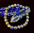 Clarity & Confidence Lapis Lazuli Bracelet – 8mm Polyhedral Gemstone Bracelet