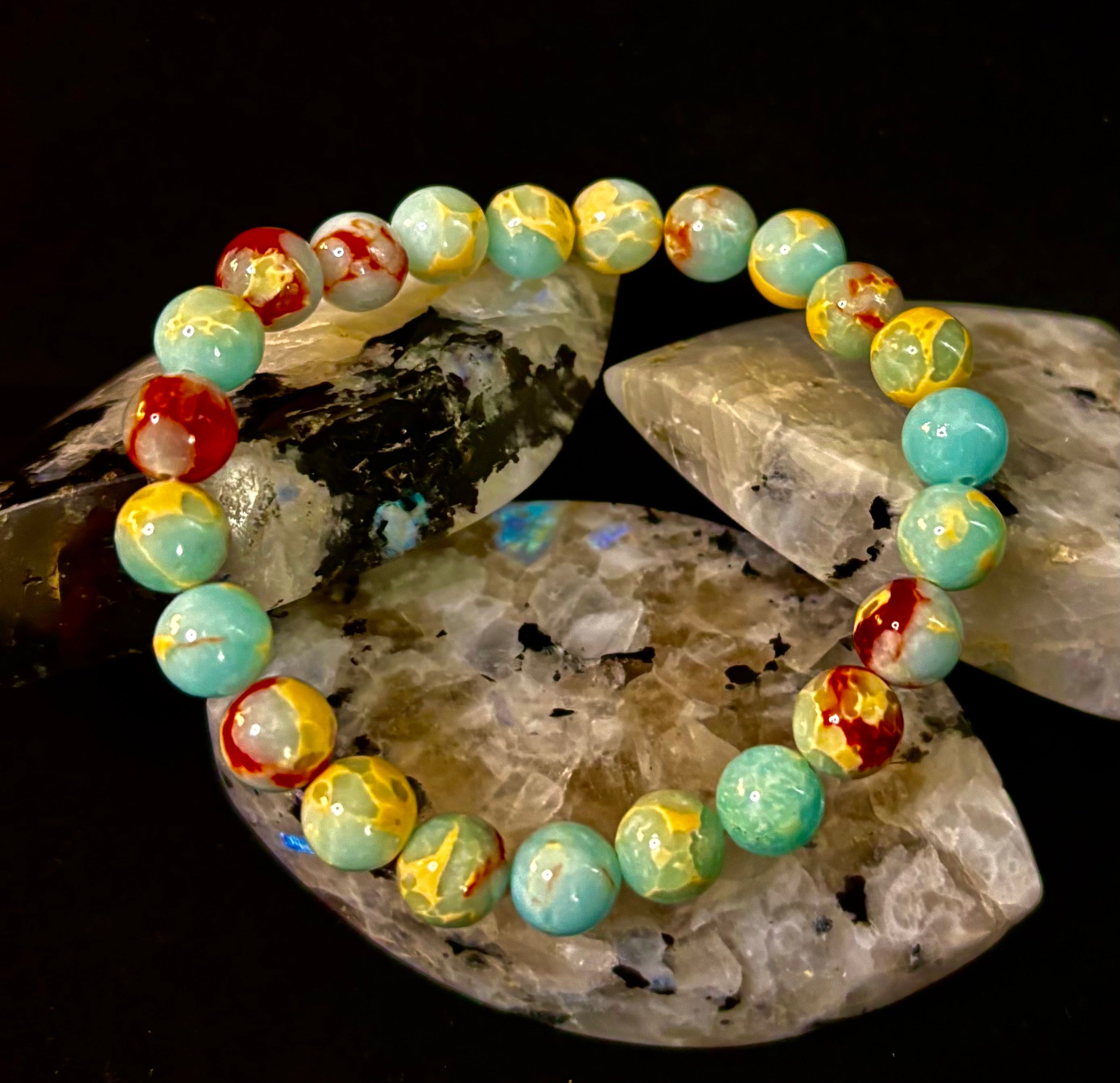 Transformation Energy Snake Skin Jasper Bracelet – 8mm Natural Gemstone