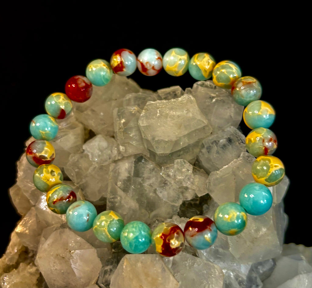Transformation Energy Snake Skin Jasper Bracelet – 8mm Natural Gemstone