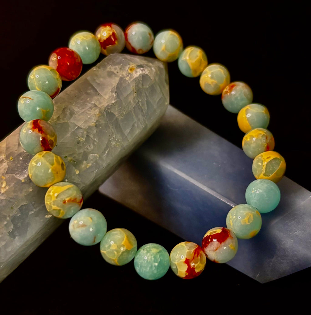Transformation Energy Snake Skin Jasper Bracelet – 8mm Natural Gemstone