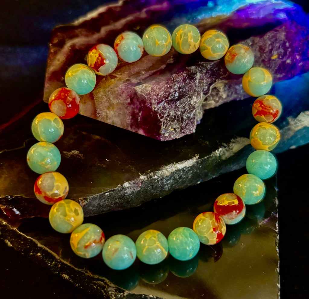 Transformation Energy Snake Skin Jasper Bracelet – 8mm Natural Gemstone