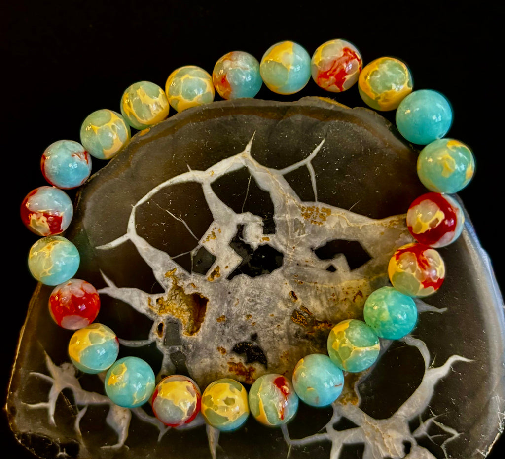 Transformation Energy Snake Skin Jasper Bracelet – 8mm Natural Gemstone