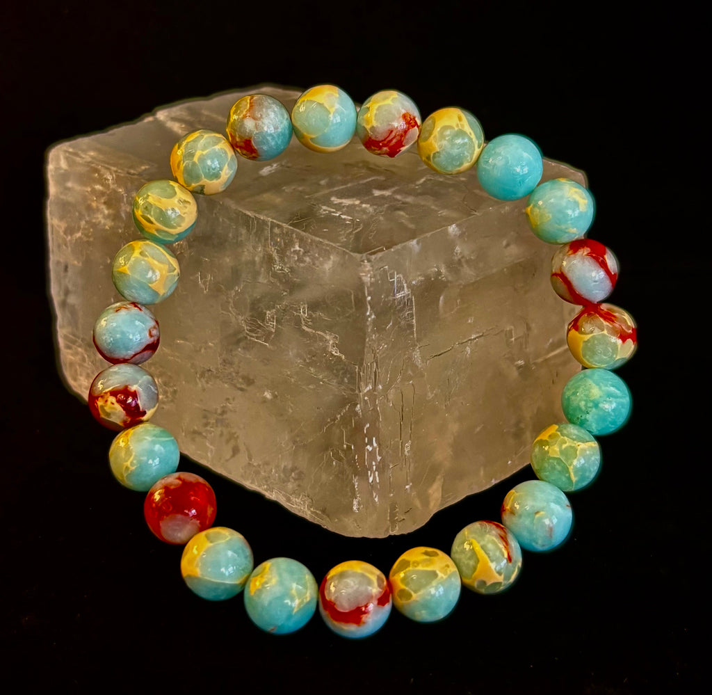 Transformation Energy Snake Skin Jasper Bracelet – 8mm Natural Gemstone