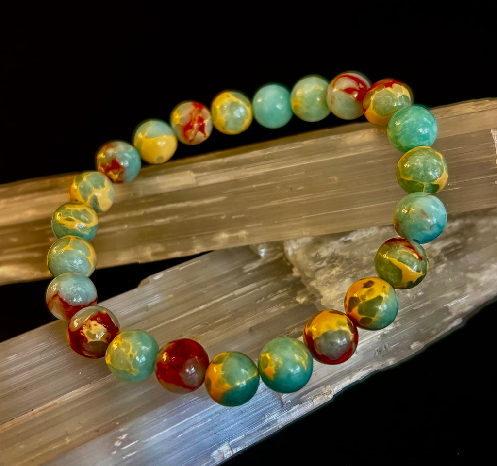 Transformation Energy Snake Skin Jasper Bracelet – 8mm Natural Gemstone
