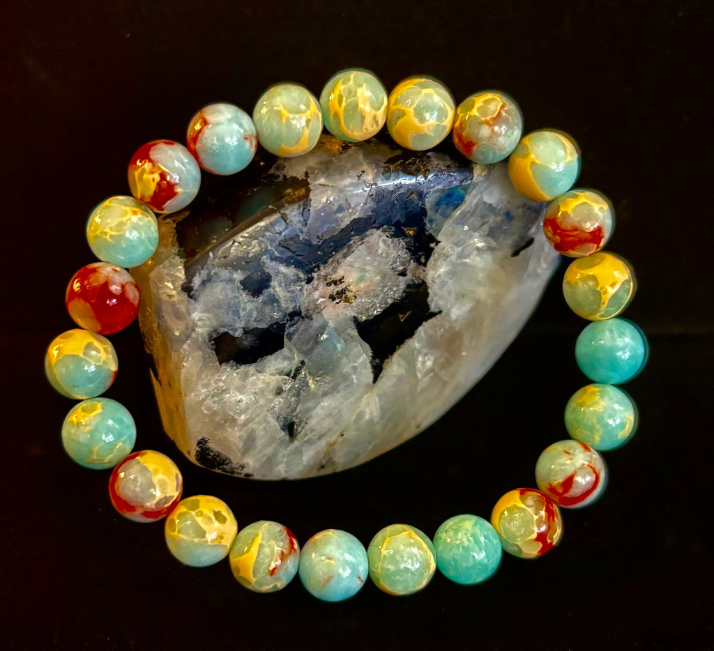 Transformation Energy Snake Skin Jasper Bracelet – 8mm Natural Gemstone
