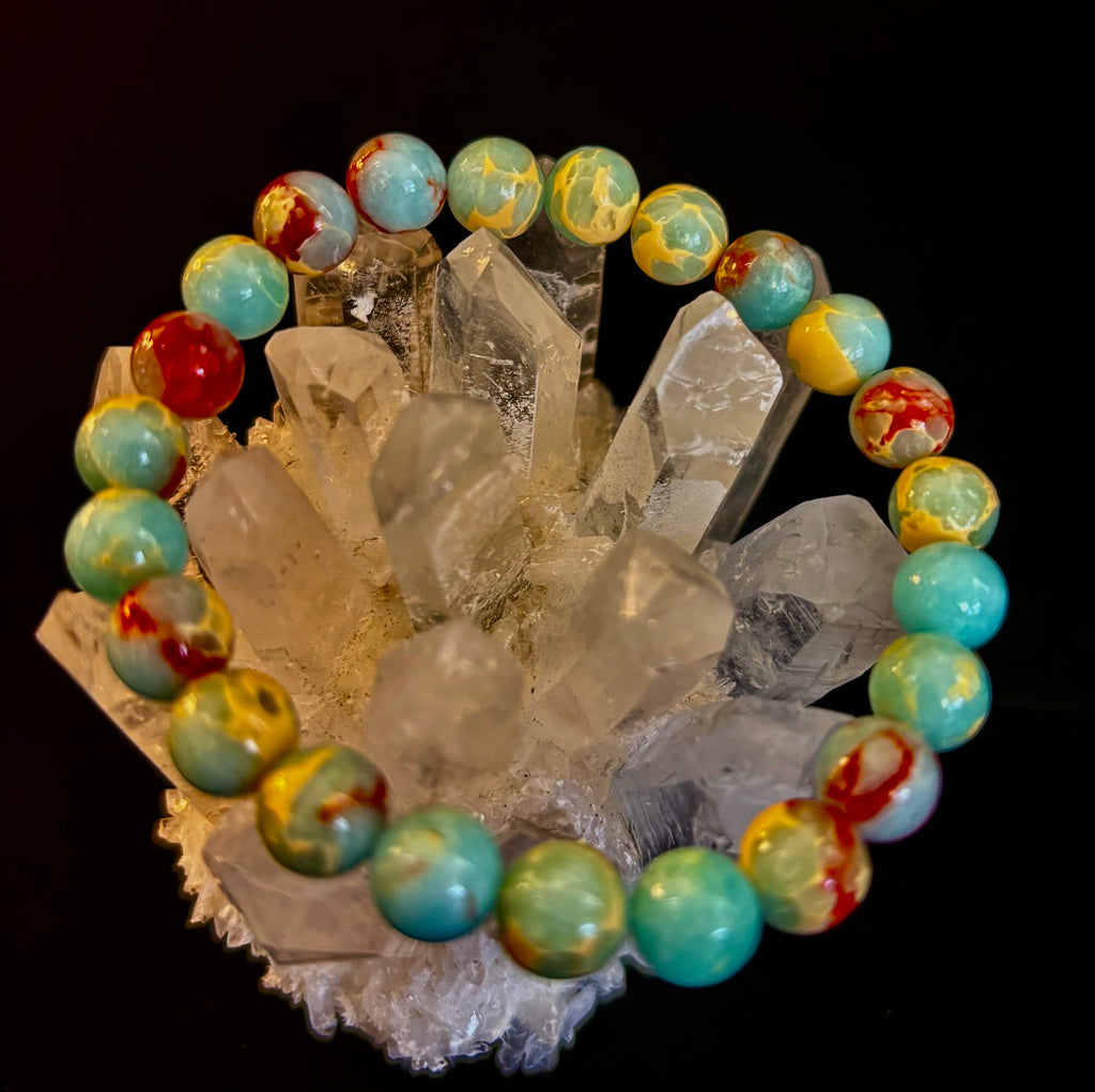 Transformation Energy Snake Skin Jasper Bracelet – 8mm Natural Gemstone