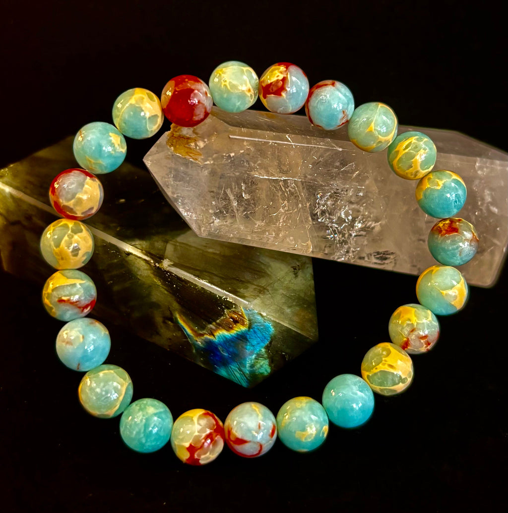 Transformation Energy Snake Skin Jasper Bracelet – 8mm Natural Gemstone