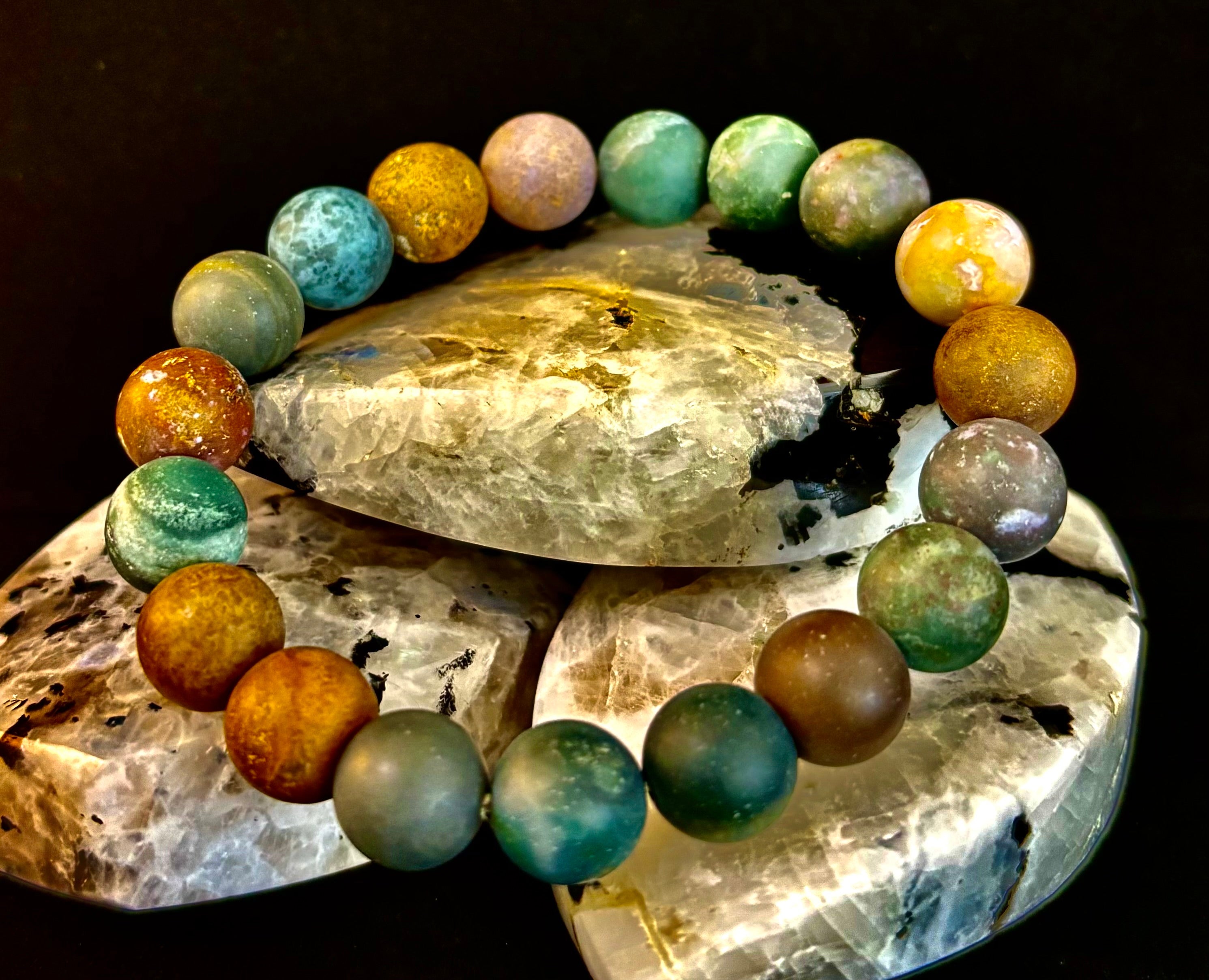 Grounded Strength Fancy Jasper Power Bracelet – 10mm Matte Gemstone