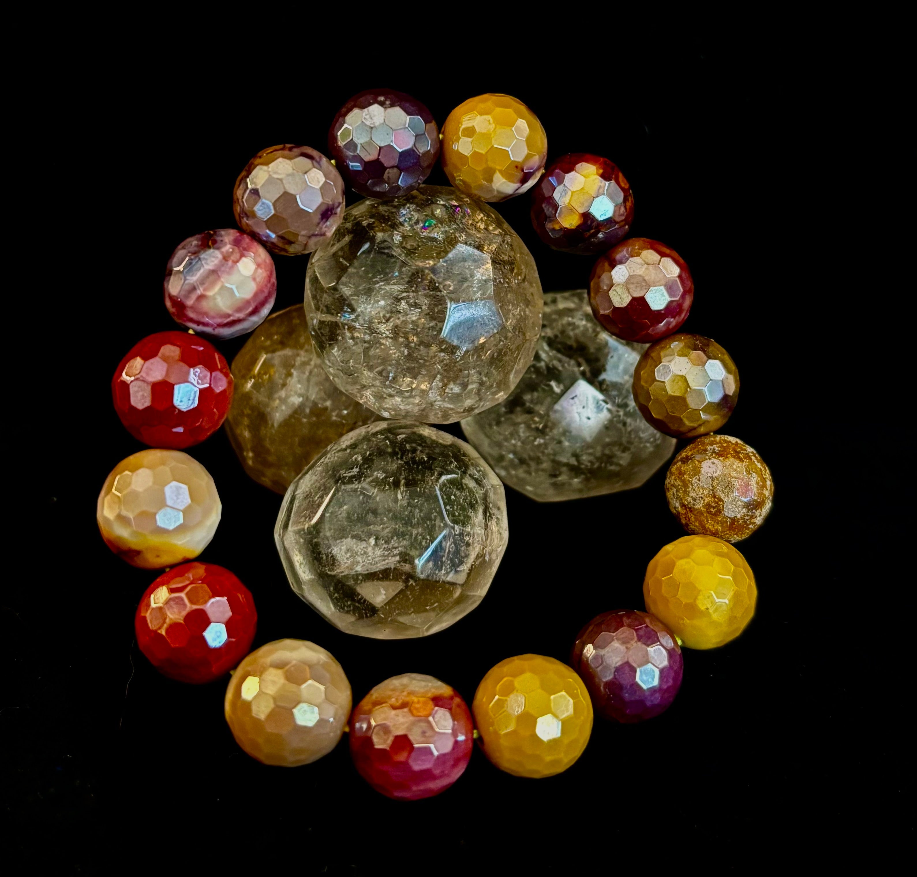Mystic Mookaite Glam Energy Bracelet (For smaller wrists, available in 3 bead sizes!)