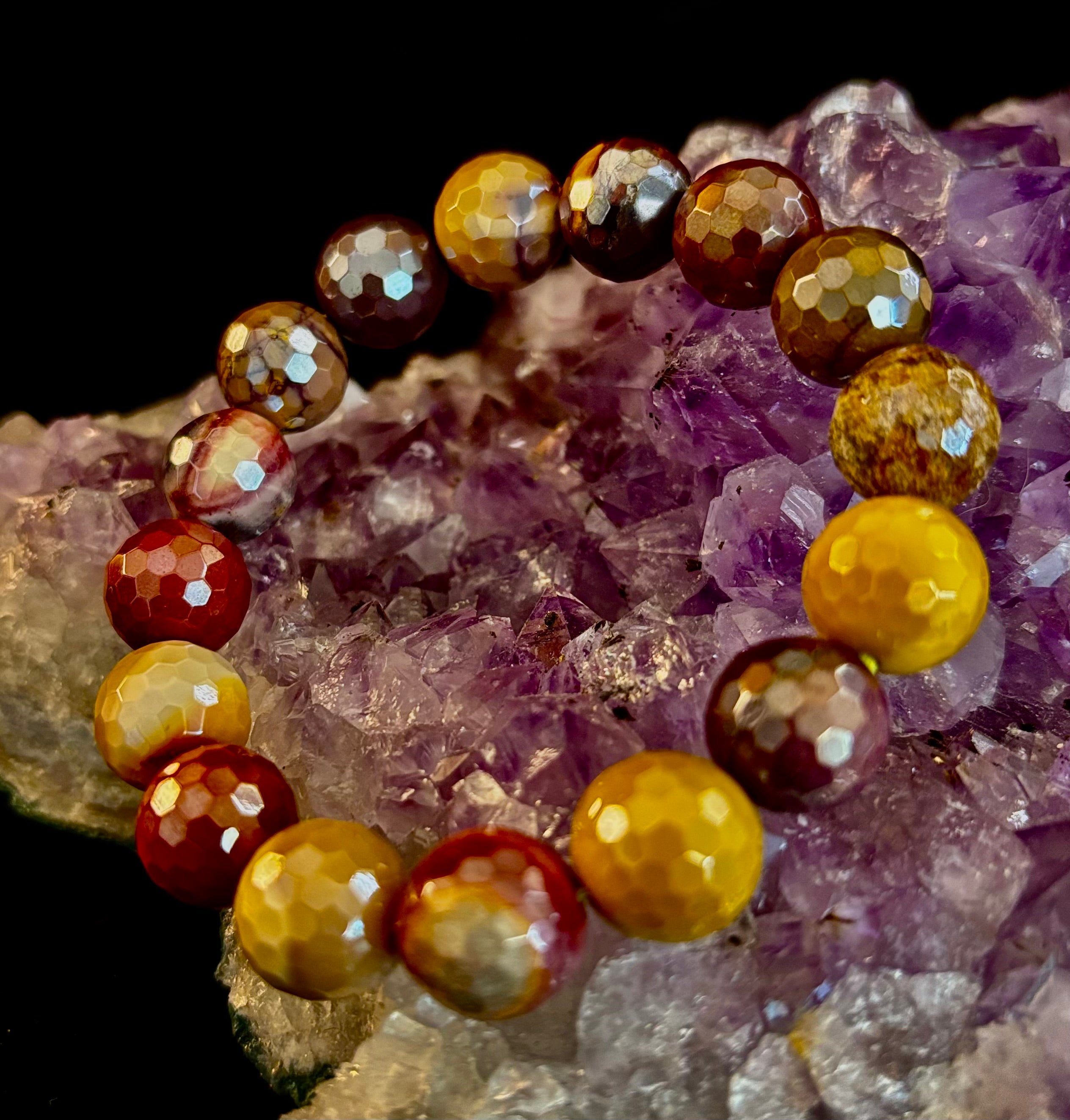Mystic Mookaite Glam Energy Bracelet (For smaller wrists, available in 3 bead sizes!)